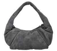 LES VISIONNAIRES Greta Essential Borsa a spalla Vera Pelle 43 cm grigio