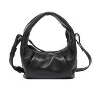 LES VISIONNAIRES Greta Mini Essential Borsetta Vera Pelle 23 cm nero