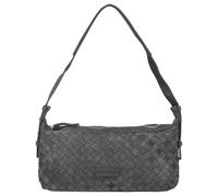LES VISIONNAIRES Marie Borsa a spalla Vera Pelle 38 cm grigio