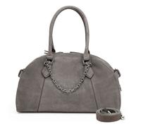 LES VISIONNAIRES Odette Cozy Chain Borsa a spalla Vera Pelle 38 cm grigio
