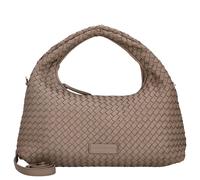 LES VISIONNAIRES Borsa in pelle - Borsa a mano SADIE GRANDE WEAVE SILKY beige