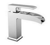 Miscelatore per lavabo a cascata senza scarico Paffoni Level cromato LES061CR