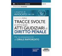 L'esame di Avvocato 2022/2023 Tracce svolte e principali Atti Giudiziari di Diritto Penale - Per la preparazione all'Orale Rafforzato