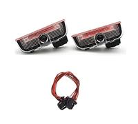 LESANGBAIHUODIAN 4pcs adatto for Vw. Passat Magotan Tiguan Touareg Golf Jetta Cc. Sharan Scirocco. EOS LED. Luci di benvenuto della lampada del proiettore della porta della porta della macchina