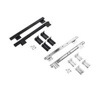 LESANGBAIHUODIAN Set di 2 guide for cassetti a estensione completa con cuscinetti a sfera laterali, guida scorrevole adatta for guide di montaggio su vassoio da scrivania, chiusura ammortizzata