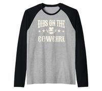 Lesbian Cowgirl - Dibs on the Cowgirl LGBTQ Pride Maglia con Maniche Raglan
