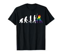 LESBIAN EVOLUTION Pride Rainbow Queer BI CSD Donne LGBTQ+ Maglietta