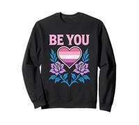 Lesbian Pride Be You Le donne retrò amano LGBTQ+ Felpa
