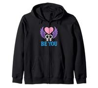 Lesbian Pride Be You Le donne retrò amano LGBTQ+ Felpa con Cappuccio