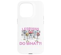 Lesbiche Fare Cosa?! Divertente Forbice Gay Pride LGBTQ Pun Custodia per iPhone 15 Pro