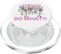 Lesbiche Fare Cosa?! Divertente Forbice Gay Pride LGBTQ Pun PopSockets PopGrip per MagSafe