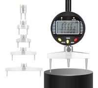 LESBJFDM Digital Radius Meter Raggimetro, Alta Precisione, Strumento Elettronico per Misurazione Raggio Interno,Esterno con 5 Ganasce Intercambiabili, Ideale per Applicazioni Industriali