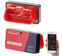 Lescars Adattatore OBD Bluetooth: Adattatore OBD2, per iOS e Android, Chip ELM327, Bluetooth (OBD Plug, OBD2 per iPhone, ODB)