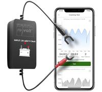 Lescars guardiano della batteria: Controllore di batteria per veicoli, per batterie da 6 a 48 V, Monitoraggio della tensione tramite app, Bluetooth (tester auto, controllore di, 4 V)