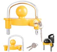 Lescars lucchetti rimorchi Auto: Universale Lucchetto per rimorchio, per rimorchi e Caravan con Attacco da 50 mm, Protezione Contro i furti (Lucchetto timone Caravan, antifurto roulotte, Auto)