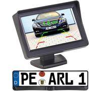 Lescars Telecamera Posteriore PA-470 Radio Targa Parcheggio Cordless Pieper