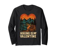 L'escursionismo è Il Mio Zaino Valentine Mountains Maglia a Manica