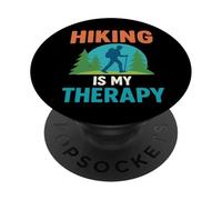 L'escursionismo è la mia terapia Hiker Woods Trees PopSockets PopGrip Adesivo