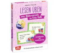 Lesen üben mit Bilderrätseln zu Frau Holle. 34 Bildkarten zur Leseförderung: Sprachförderung für Grundschulkinder in Klasse 1 und 2. Abwechslungsreiche Märchenrätsel, geeignet auch als LRS-Material
