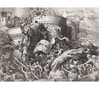 L'esercito di Capelianus governatore romano di Numidia sconfigge l'esercito dell'imperatore Gordiano II e lo uccide nella battaglia di Cartagine nel 238 d.C. Dopo un'opera del XVI secolo di Georg