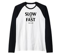 L'esercizio di Tai Chi Lento è Un Allenamento Veloce di Taiji Maglia con Maniche Raglan