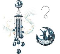 LESES Campanelli a vento, campanelli a vento commemorativi per gatti per gli amanti dei gatti, regali per donne nonne, 88,9 cm, campanelli a vento di simpatia per esterni, decorazione per casa e