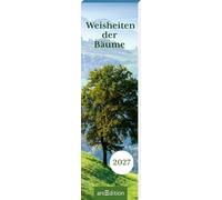 Lesezeichenkalender Weisheiten der Bäume 2027: Inspirierender Monatskalender im schmalen Hochformat