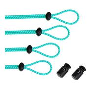 Leshang Kit di cinghie elastiche per occhialini (4 pezzi), kit di ricambio con cordino elastico regolabile per occhialini da nuoto (verde acqua)