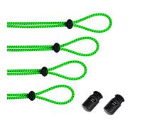 Leshang Kit di cinghie elastiche per occhialini (4 pezzi), kit di ricambio con cordino elastico regolabile per occhialini da nuoto (verde fluo)