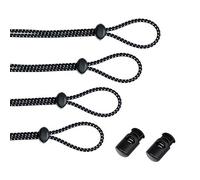 Leshang Kit di cinghie elastiche per occhialini da nuoto (4 pezzi) kit di ricambio con cordino elastico regolabile per occhialini da nuoto, nero-bianco, 109,2 cm, Nero-bianco, 109
