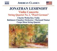 Jonathan Leshnoff Jonathan Leshnoff: Violin Concerto/String Quartet No. 1 (CD)
