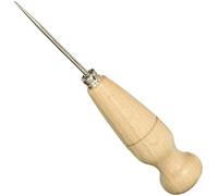 Lesina Lama Retta Affilata In Acciaio. Con Manico Legno. Per Calzolai E Sellai.