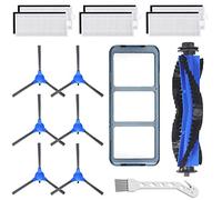 LesinaVac Kit di parti di ricambio per Eufy RoboVac 11S, RoboVac 30, RoboVac 30C, RoboVac 15C, RoboVac 12, RoboVac 35C, kit di accessori per robot aspirapolvere, 6 filtri, 6 spazzole laterali, 1