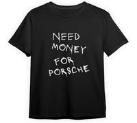 Lesley Need Mo#Ney for por#Sche Camicia con Stampa sul Retro con Scritta Need Money for Shirt ulticolore Black M