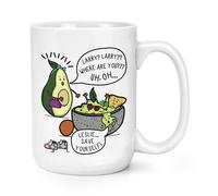 Leslie & Larry Avocado 426ml Grande Tazza - Divertente Guacamole Scherzo