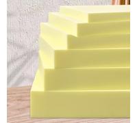 Lesone Cuscini in Poliuretano Espanso, Gommapiuma per Imbottitura Densità 35, Spugna per Imbottitura Divani, Essere Tagliato a Qualsiasi Dimensione, 1 Pezzo (Spessore 8 cm-30x30cm)