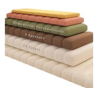 Lesone Cuscino per Panca da Interni ed Esterni, Impermeabile, Cuscini per Sedie da Giardino Esterno per Terrazza Divano Cucina Panca, Personalizzati Colore/Dimensioni (Personalizzate,Spessore-7.5 cm)