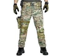 Lespartan Motorcycle Pants, Men's Tactical,New Men's Lightweight Quick-Drying Water Resistant Ripstop Cargo Pant (Camouflage Green,XL)