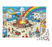 L'esperimento della Fiera della Scienza andato male Puzzle in Legno Impermeabile DIY Puzzles Da 1000 Pezzi Regali Per Adulti Impossibili Per Decorazioni Domestiche