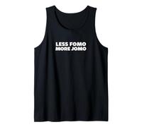 Less FOMO More JOMO Minimalist Retro Vintage Quote Design Canotta