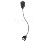 less 'n' more Athene A-BDL2 Lampada da soffitto e parete LED, alluminio/testa nero - dimmerabile a taglio di fase