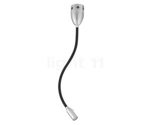 less 'n' more Zeus Z-BDL Lampada da soffitto e parete LED, nero/testa alluminio - dimmer tattile