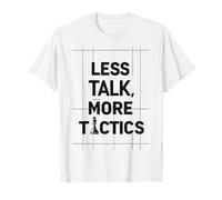 Less Talk, More Tactics, Funny Chess Player Quote Design Maglietta