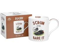 lesser and pavey LP93570 - Tazza in ceramica, motivo rugby, 1 pezzo, 10 ml, multicolore