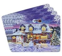 lesser and pavey- Tovagliette | Magic of Christmas Design | Set di 4, Multicolore, 29 x 22 cm, LP52686