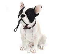 Lesser & Pavey - Bulldog Francese Seduto Che aspetta di Andare a Passeggio, Colore: Bianco e Nero, Altezza: 18 cm
