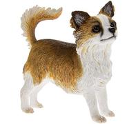 Lesser & Pavey Chihuahua a Pelo Lungo e Fulvo Bianco, Altezza 9 cm