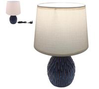 Lesser & Pavey Elements - Lampada da tavolo con elementi blu, illuminazione elegante ed elegante per case moderne, bella lampada blu per camere da letto e soggiorni, ideale per abbellire la tua casa