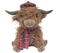 Lesser & Pavey Fermaporta a forma di mucca delle Highland Tartan per casa e ufficio, eleganti cunei e fermaporta per camera da letto e soggiorno, fermaporta affidabili e decorativi per pavimenti