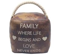 Lesser & Pavey Fermaporta familiare in finta pelle per casa e ufficio, eleganti cunei e fermaporta per pavimento, fermaporta per interni ed esterni, affidabili cunei per porte per camera da letto